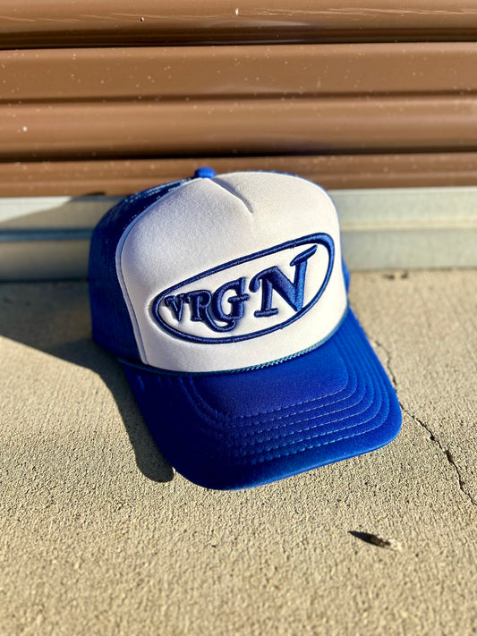 VRGN Cobalt Blue Trucker Hat