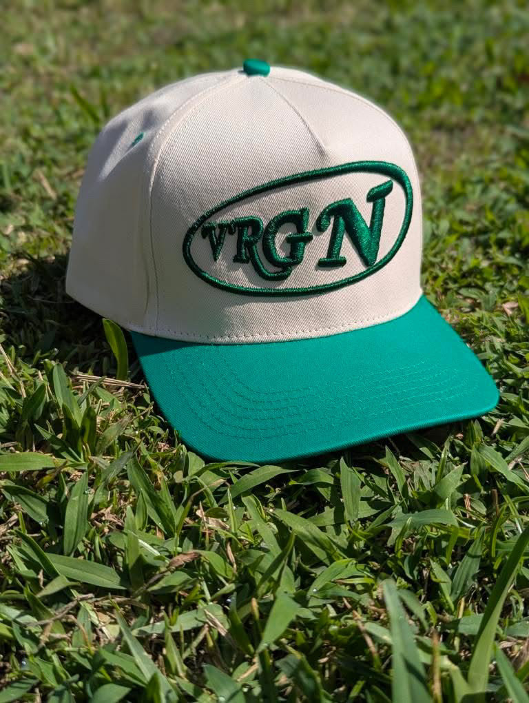 VRGN Cream & Emerald 5-Panel Hat
