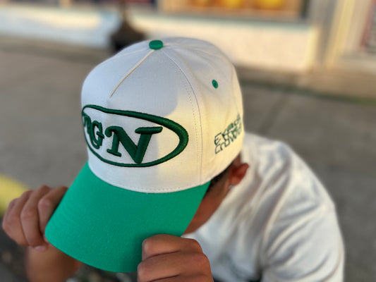 VRGN Cream & Emerald 5-Panel Hat