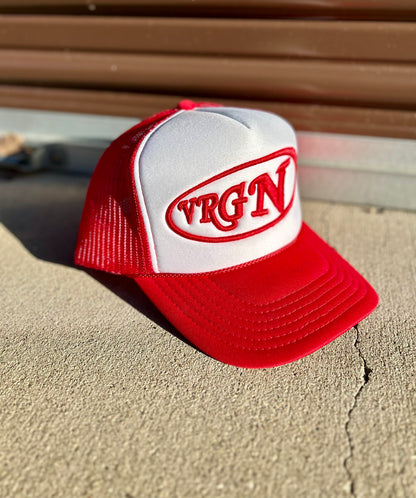 VRGN Cherry Red Trucker Hat