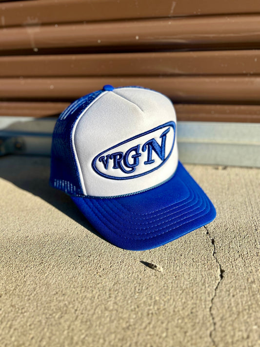 VRGN Cobalt Blue Trucker Hat